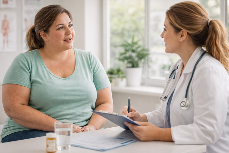 Vrouw met lifestylecoach